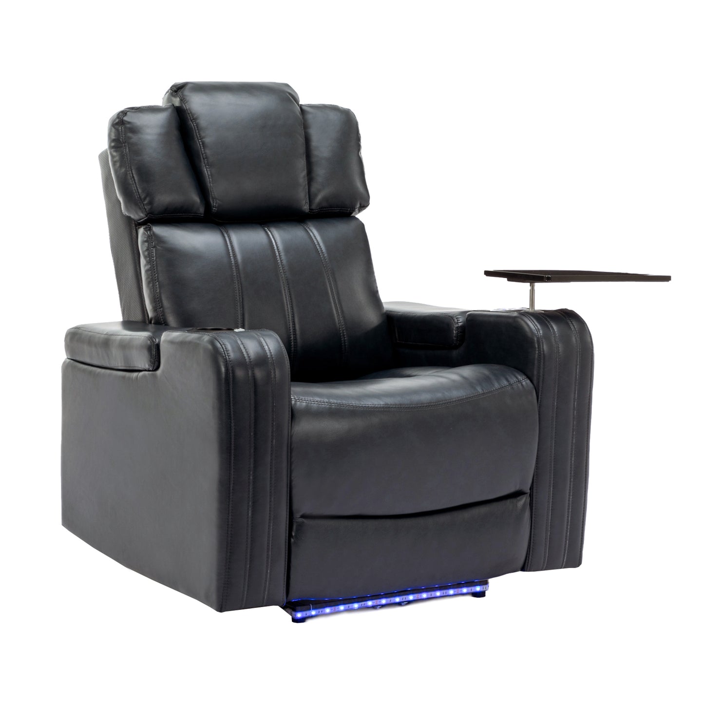 Home Theater Power Recliner with Cooling Cup Holder, Bluetooth Speaker, LED Lights, and USB Ports