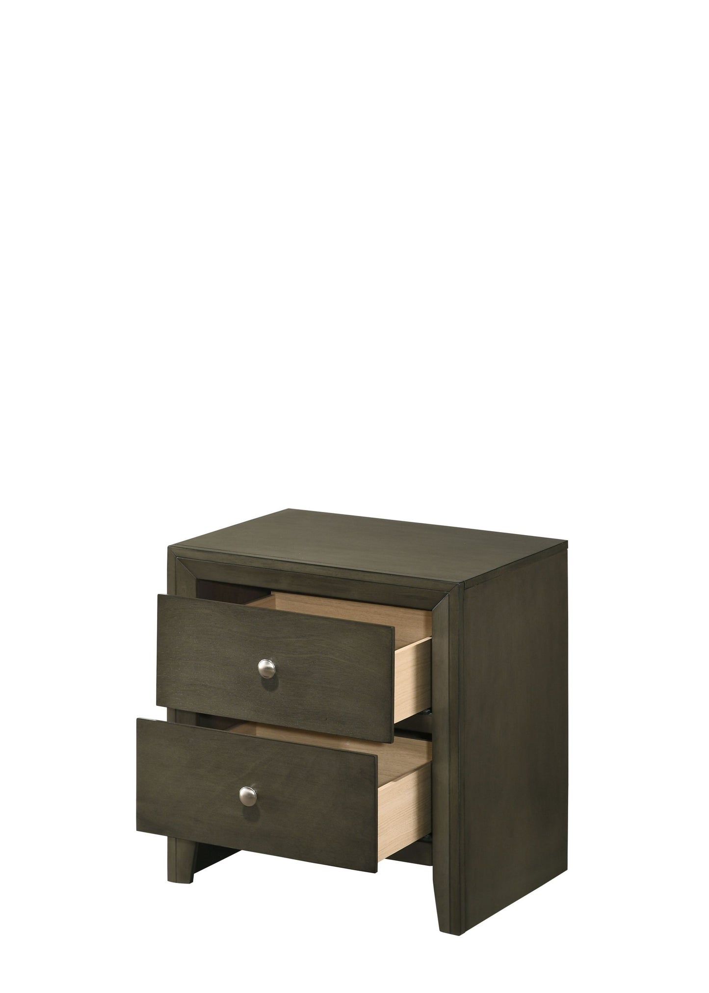 Ilana Nightstand, Gray Finish 28473