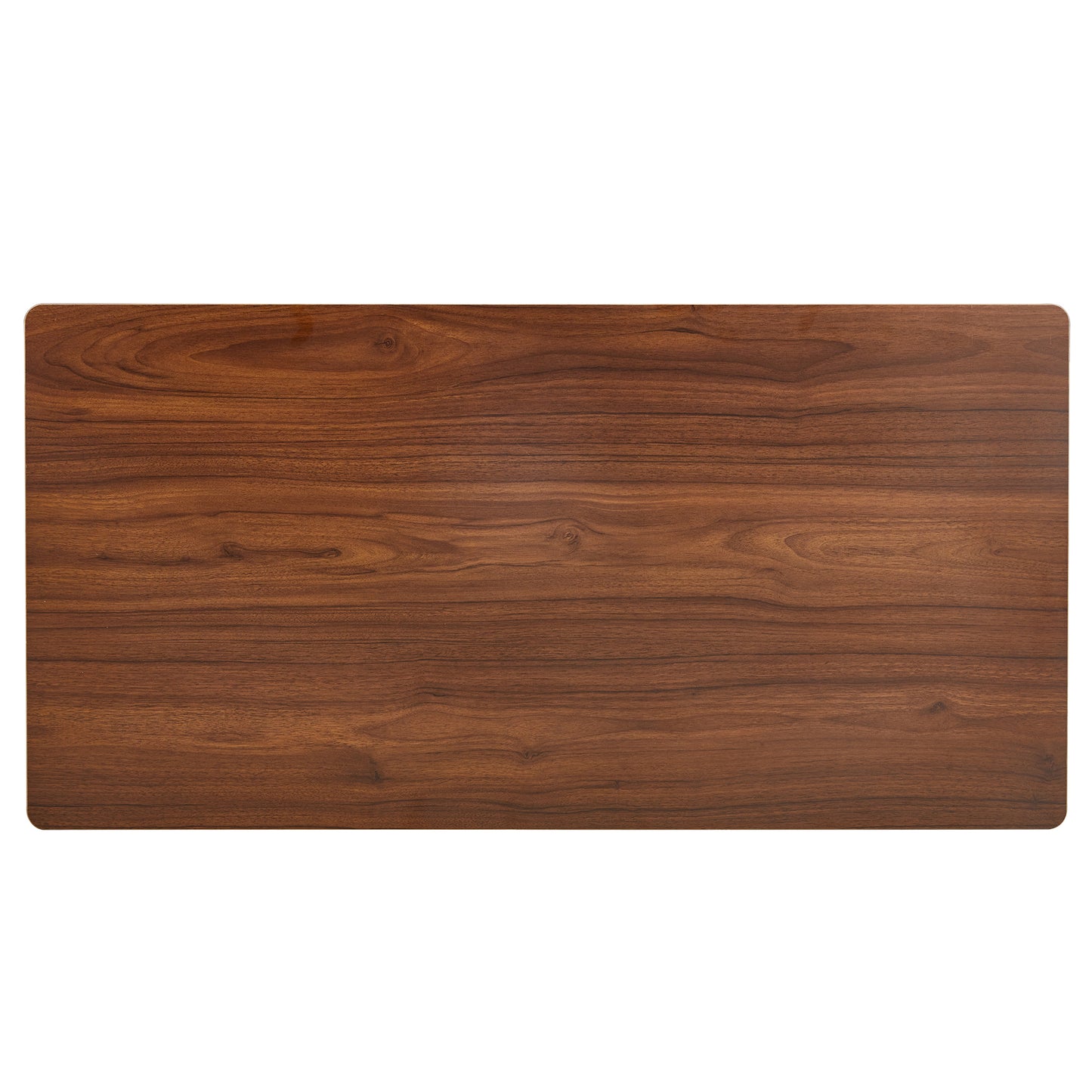 Innovative Walnut Textured Double Layered Coffee Table - CT-16