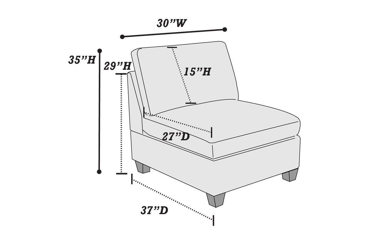 Soft Gray Modular Chenille Sectional Sofa Set with Ottoman