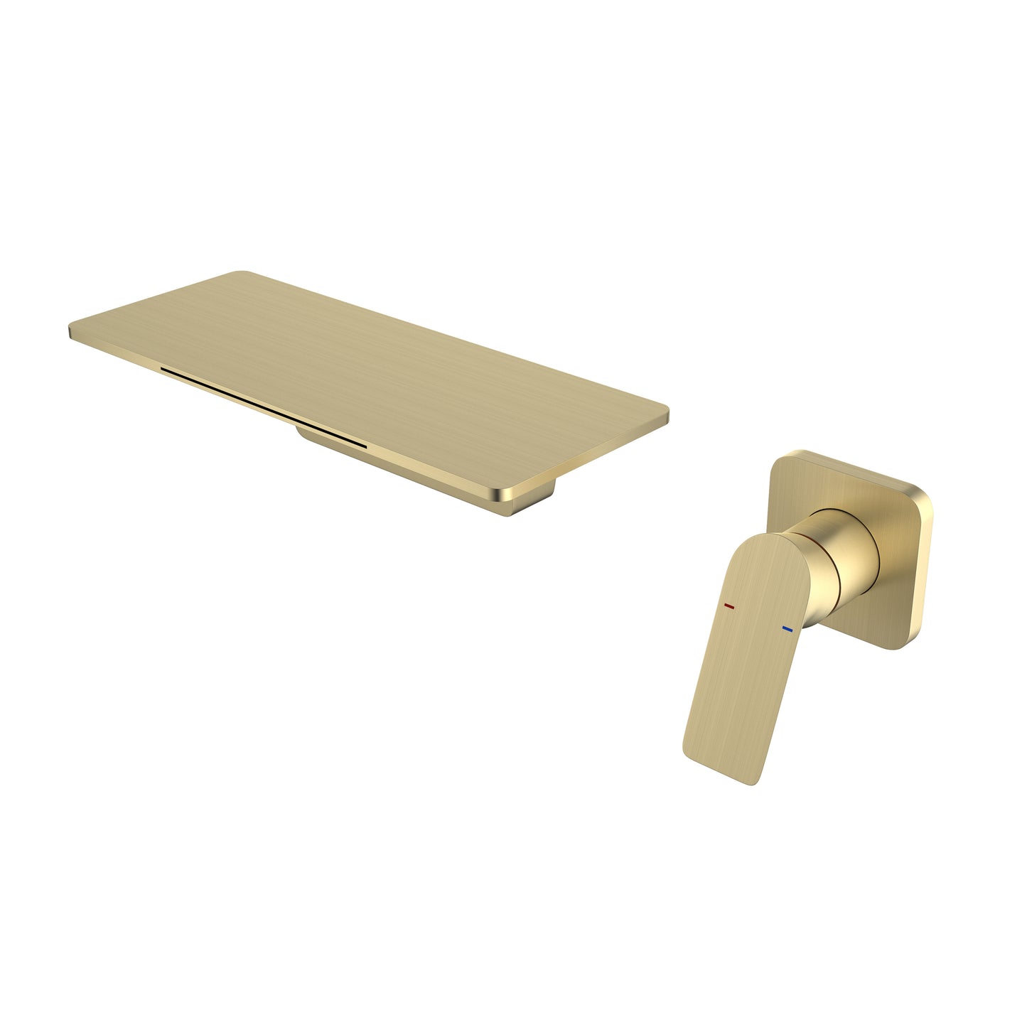 Gold Tone Waterfall Bathroom Sink Faucet