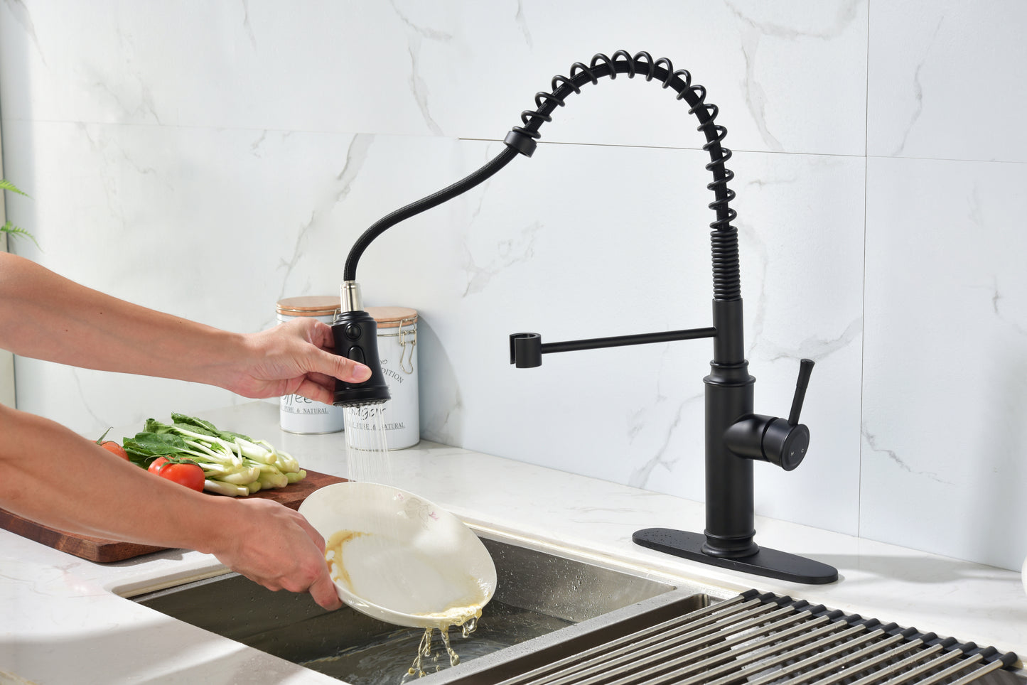 Kitchen Faucet with Pull Down Sprayer