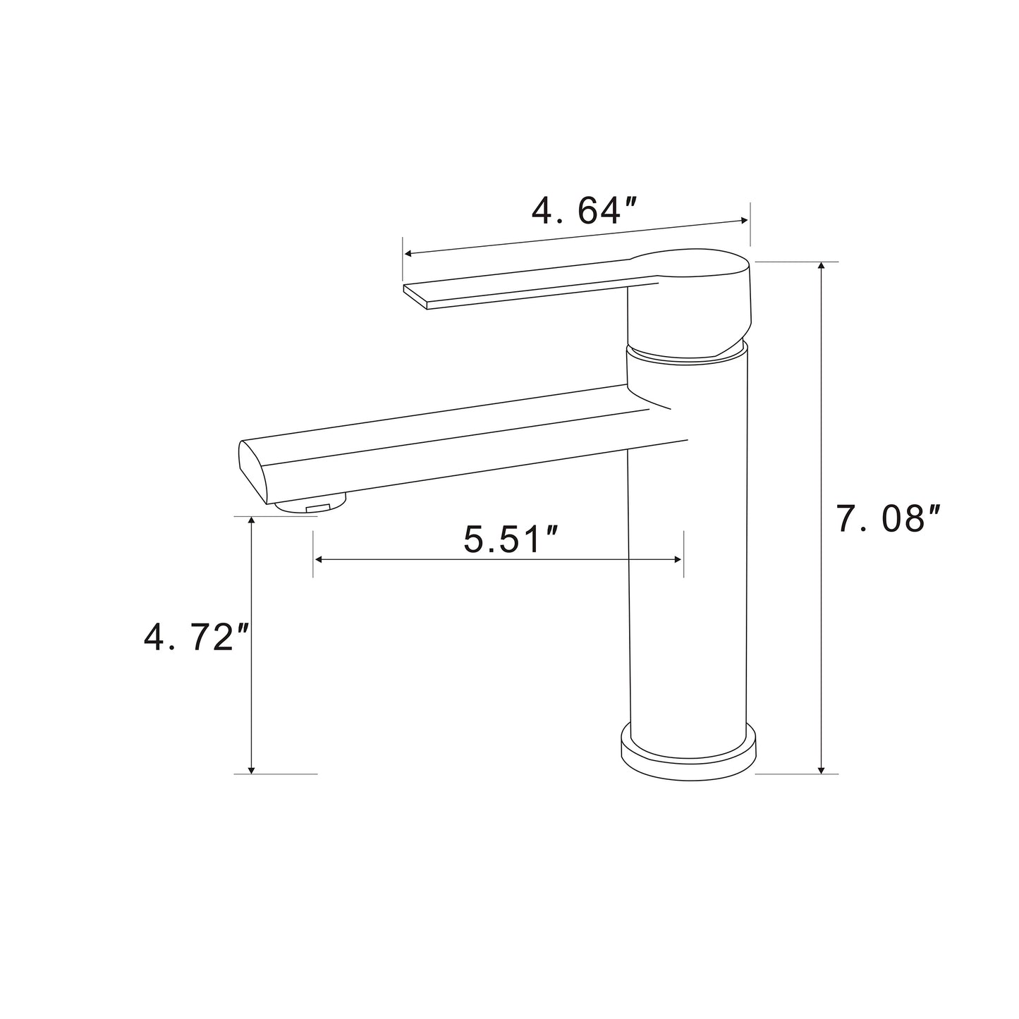 Sleek Gold Bathroom Faucet