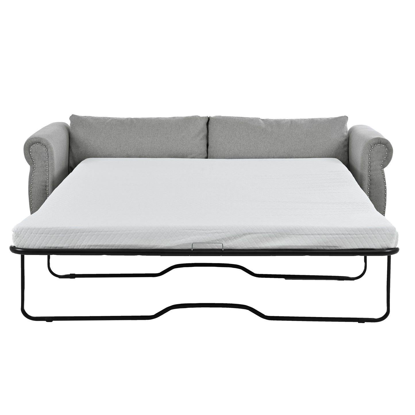 U_Style 80.7'' 2-in-1 Sofa Bed Sleeper with Large Memory  Mattress(63''*70.9*3.3 inch), for Living Room Spaces  Bedroom