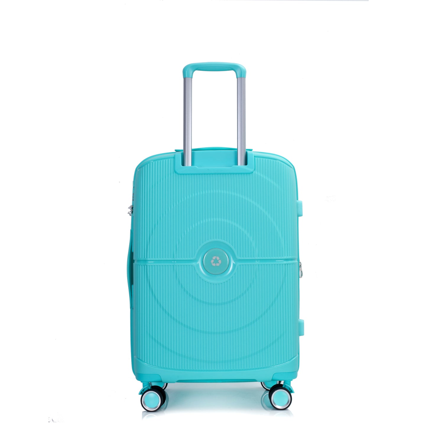 Expandable Hardshell Suitcase Double Spinner Wheels PP Luggage Sets Lightweight Durable Suitcase with TSA Lock,3-Piece Set (20/24/28) , Lake Blue