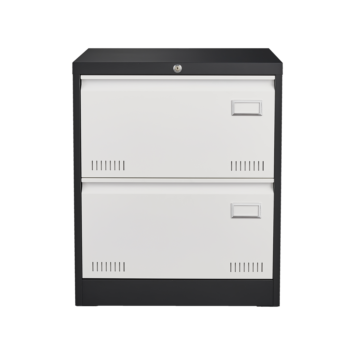 Locking Metal Lateral File Cabinet with 2 Drawers for Home Office