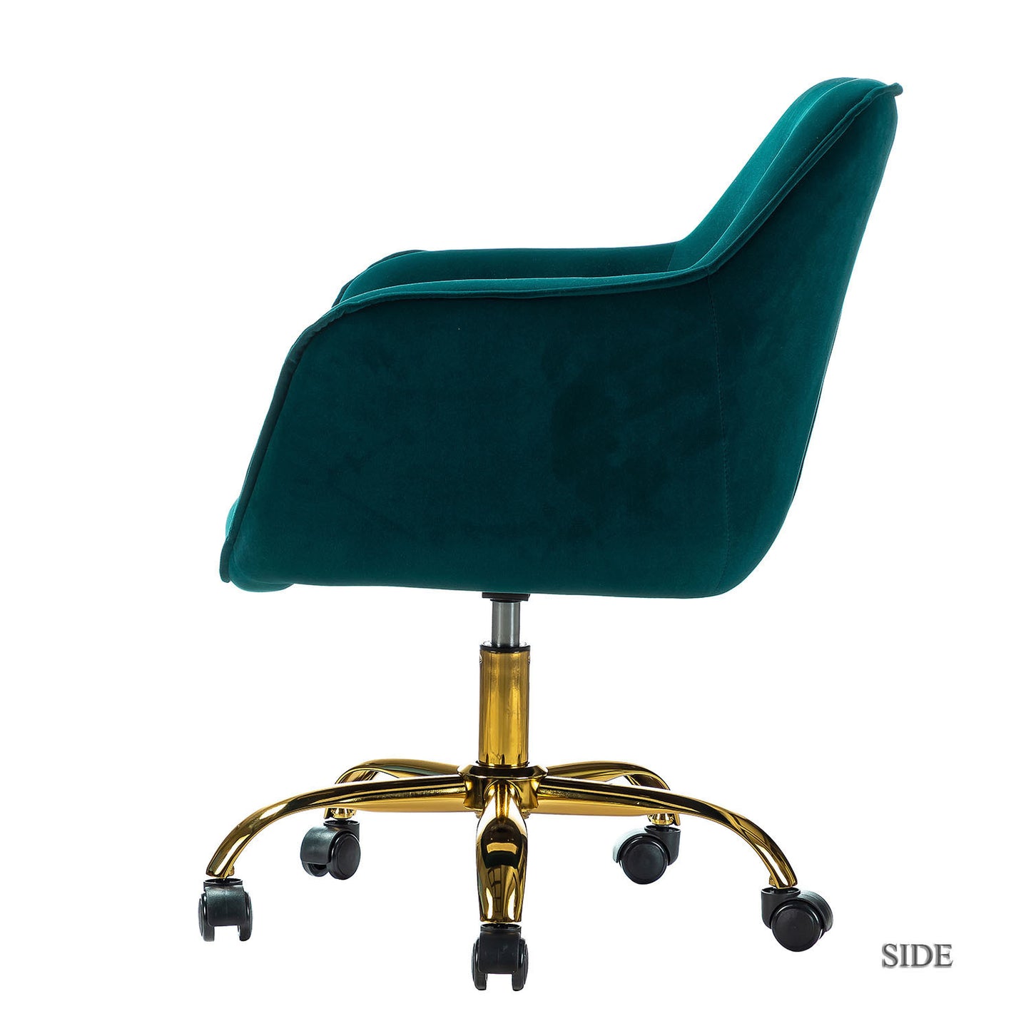 Somnus Task Chair With Tufted Back and Golden Base