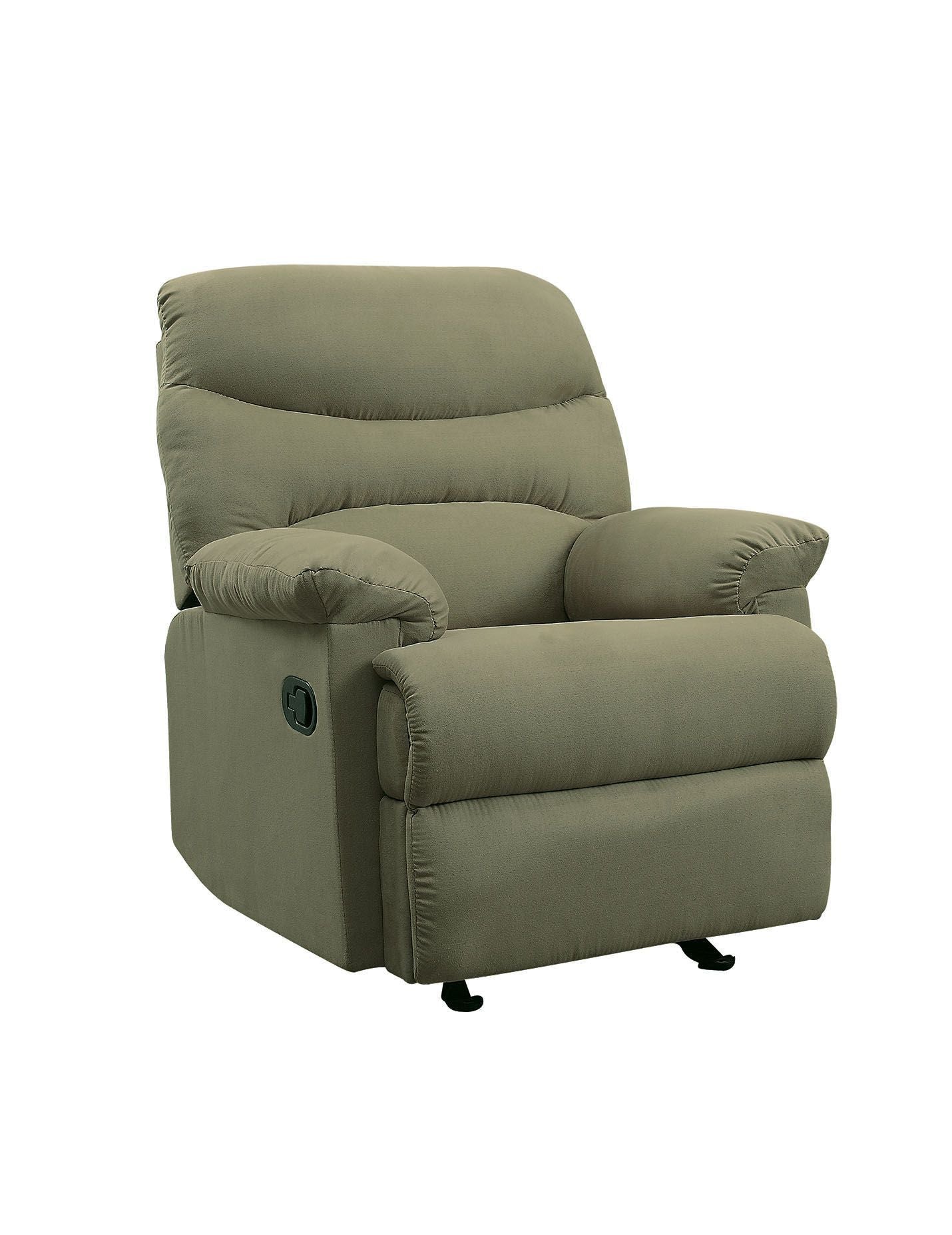 Arcadia Sage Microfiber Recliner with Motion Function