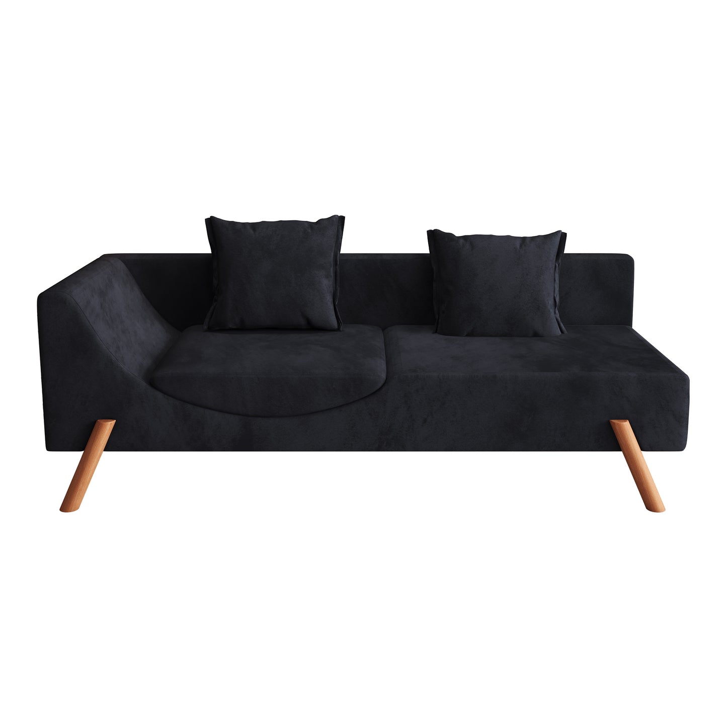 Cut-and-fill chaise longue, convertible multifunctional loveseat sofa