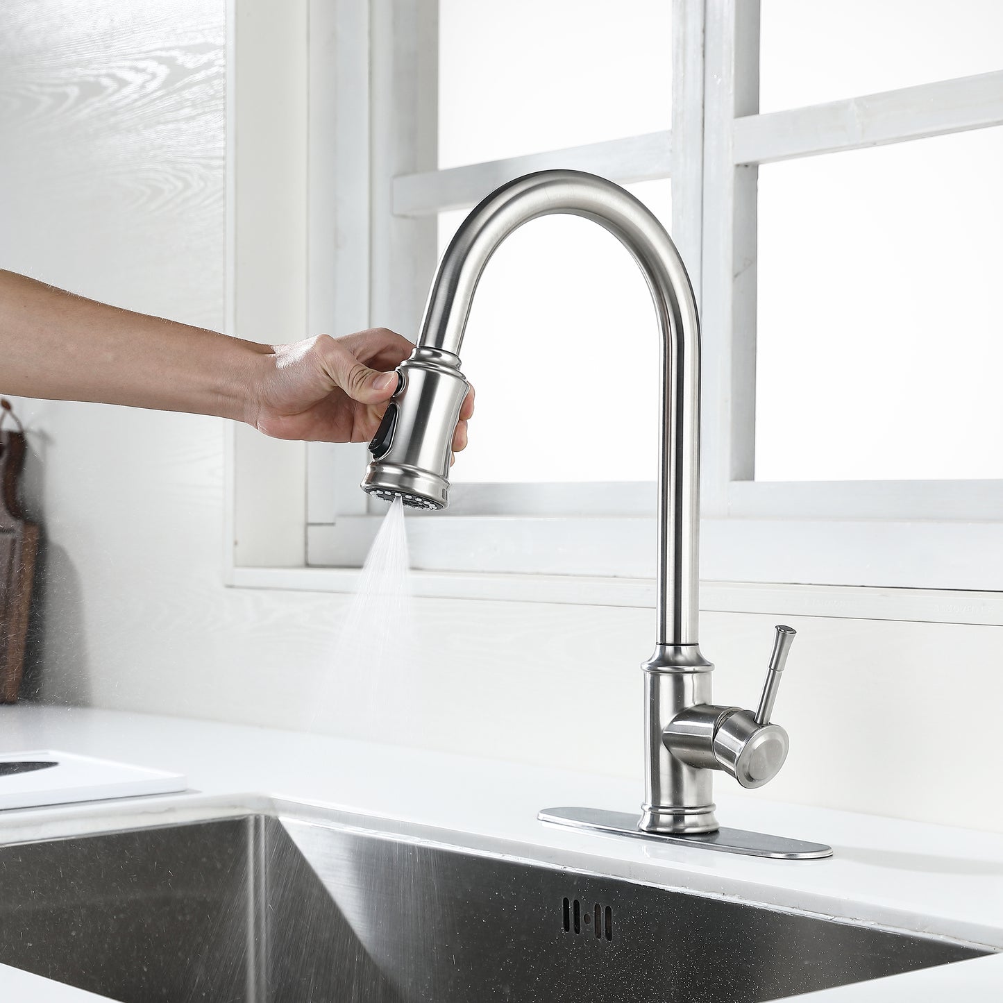 Touch Kitchen Faucet with Pull Down Sprayer