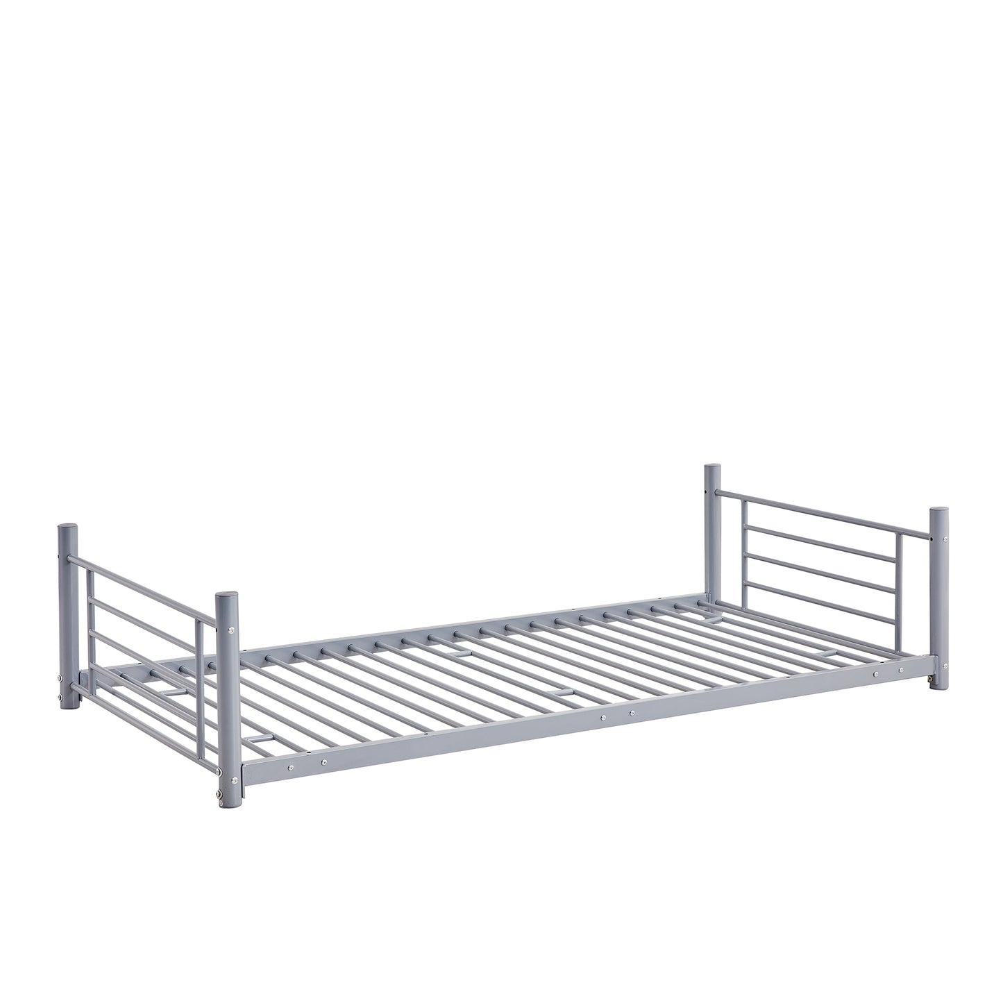 Twin-Twin-Twin Triple Bed with Built-in Ladder, Divided into Three Separate Beds,Gray(OLD SKU:LP000197AAE)