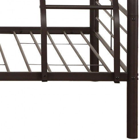 Transformable Cairo Sandy Black Twin/Full Bunk Bed