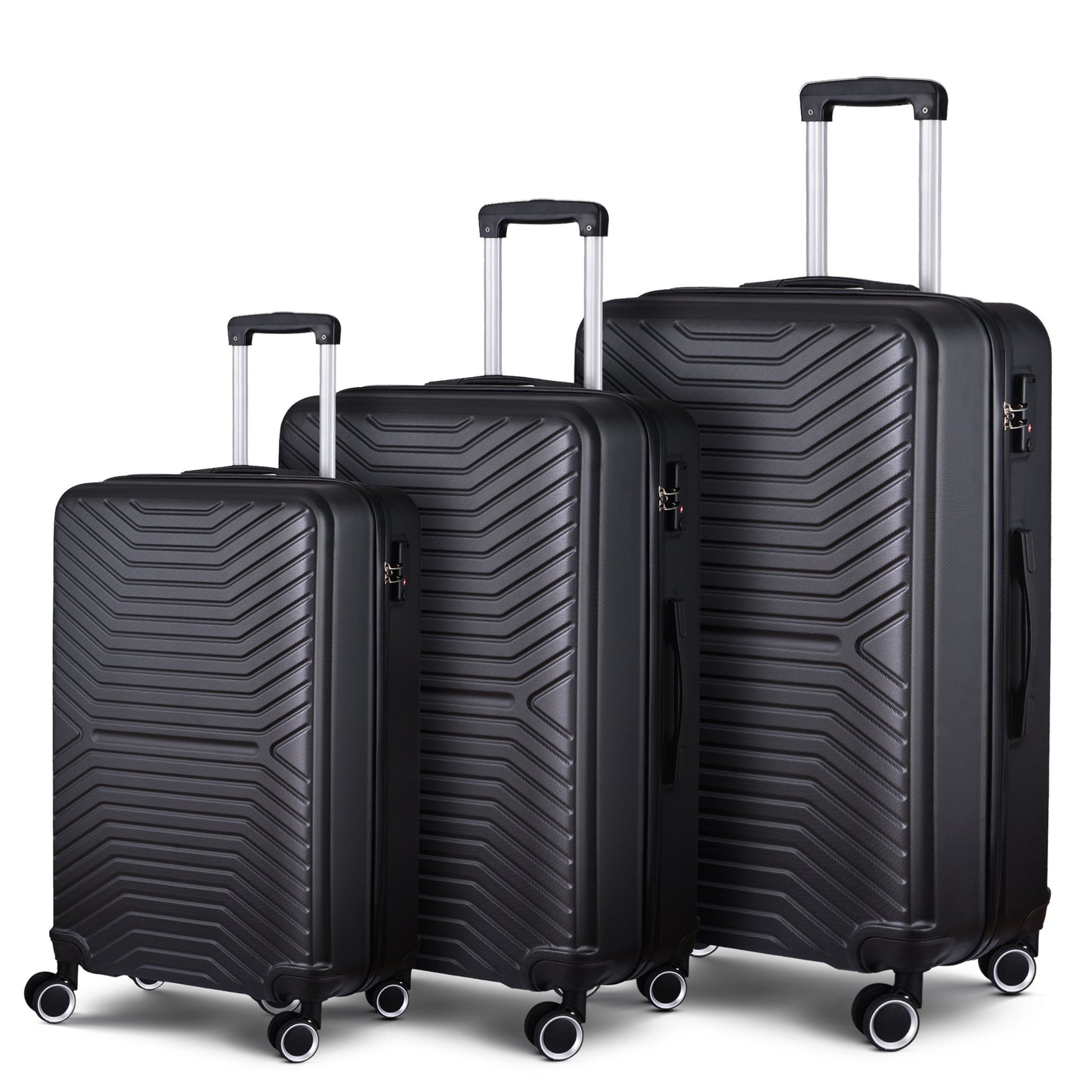 Luggage Sets Expandable ABS Hardshell 3pcs Clearance Luggage Hardside Lightweight Durable Suitcase sets Spinner Wheels Suitcase with TSA Lock 20in/24in/28in