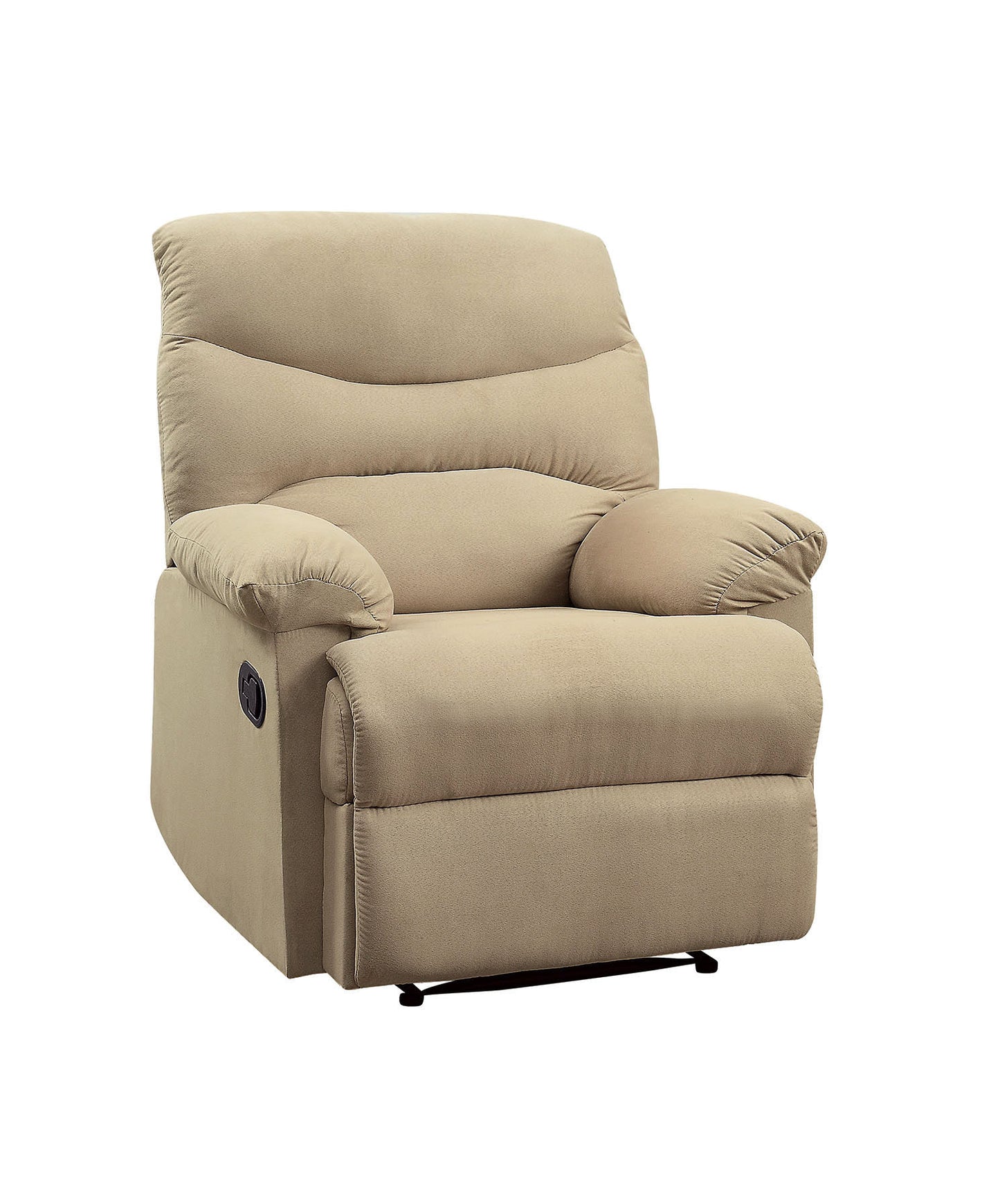 Beige Microfiber Arcadia Motion Recliner