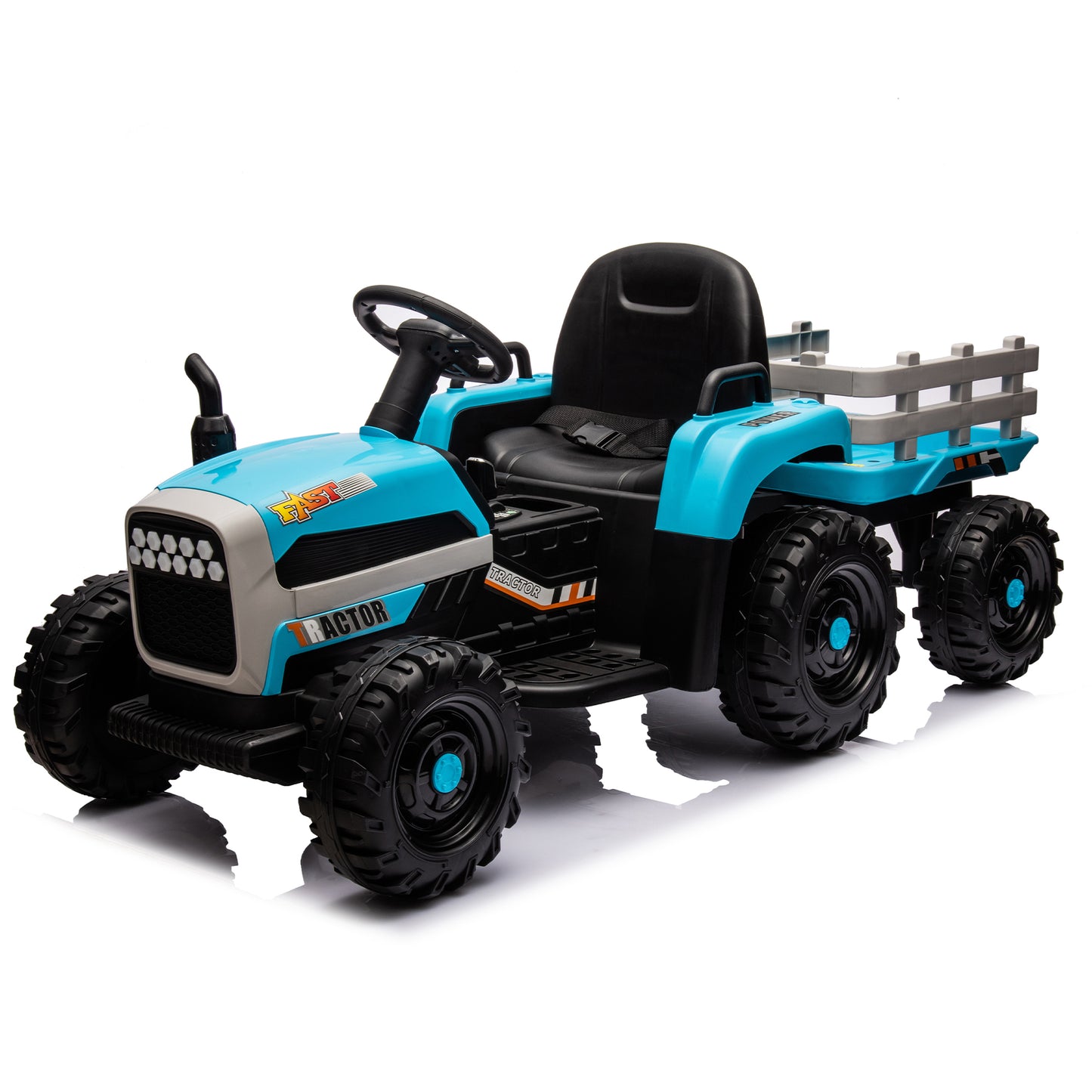 Electric Tractor Ride-On Toy with Remote Control and Luxury Features