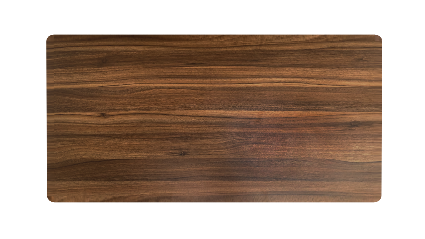 28x55-inch Walnut Finished MDF Desktop Tabletop