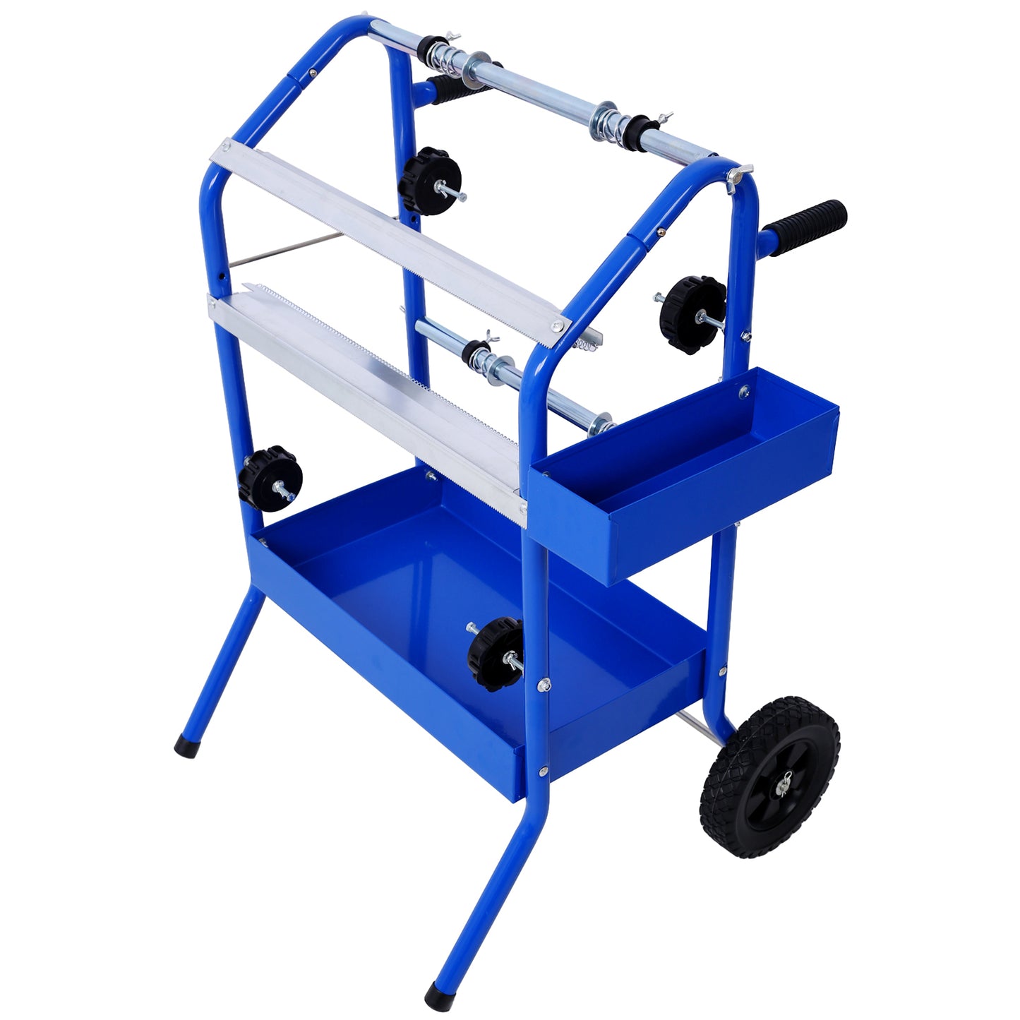 Mobile 18" Multi-Roll Masking Paper Machine with Storage Trays,BLUE