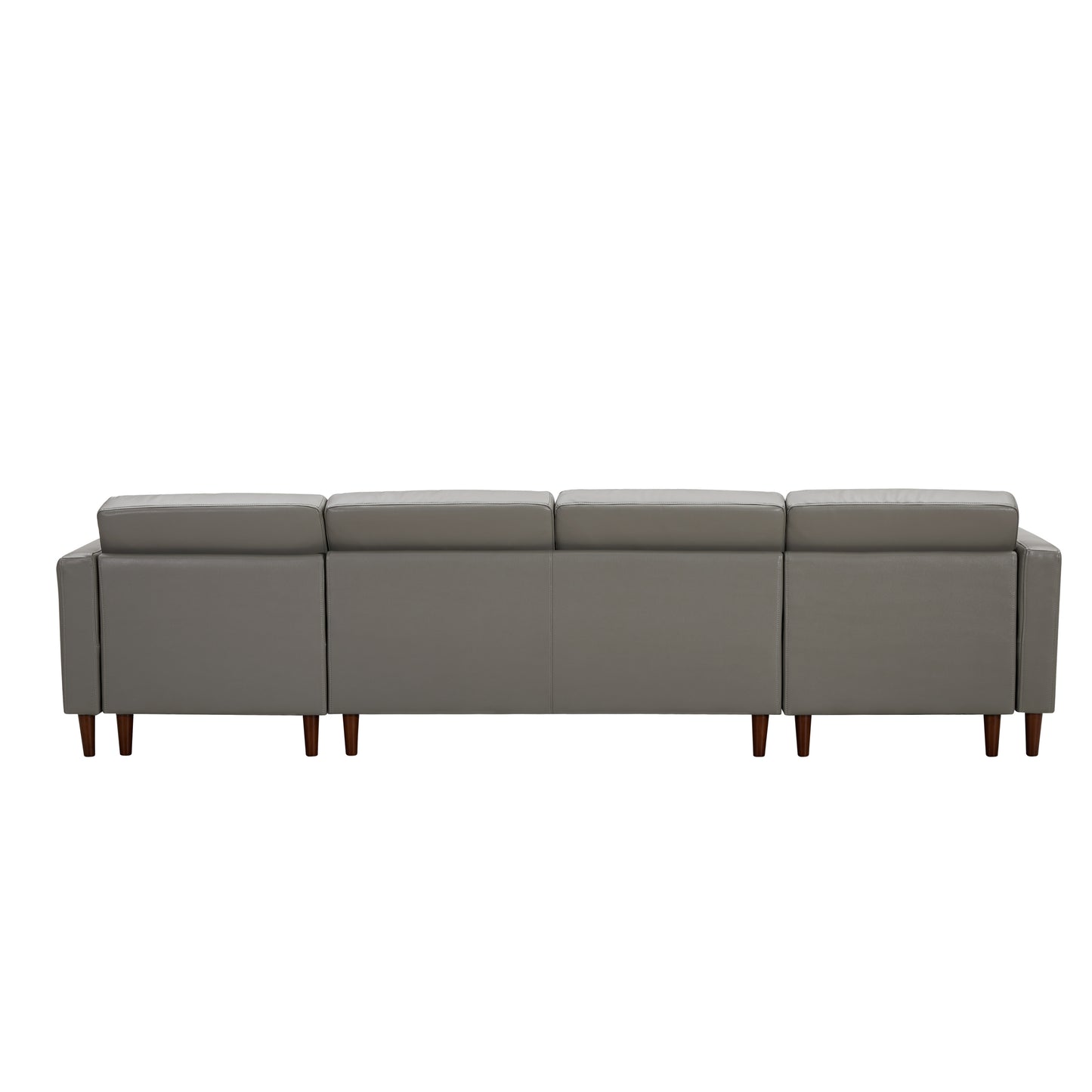 Dark Grey U-shaped sofa  Tech PU Leather