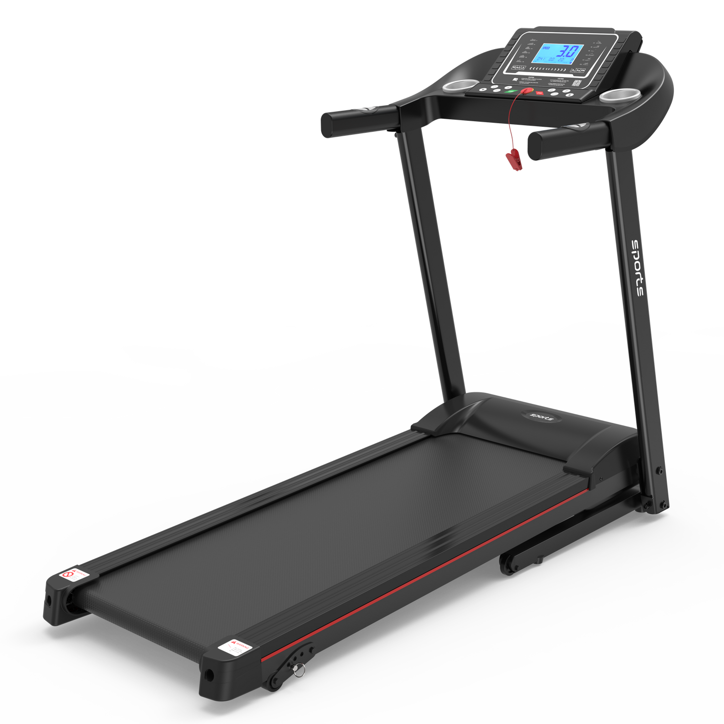 Fitshow App Home Foldable Treadmill with Incline, Folding Treadmill for Home Workout, Electric Walking Running Treadmill Machine 5" LCD Screen 250 LB Capacity Bluetooth Music