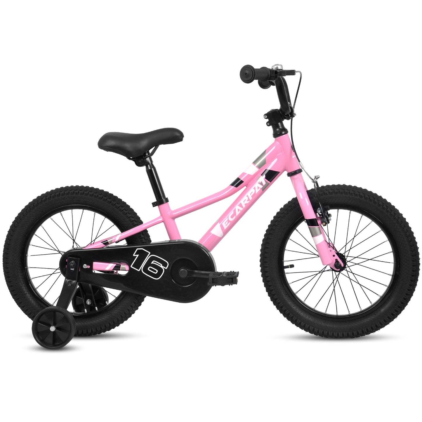 A16117 Ecarpat Kids' Bike 16 Inch Wheels, 1-Speed Boys Girls Child Bicycles For4-7Years, With Removable Training Wheels Baby Toys,  Front V Brake, Rear Holding Brake