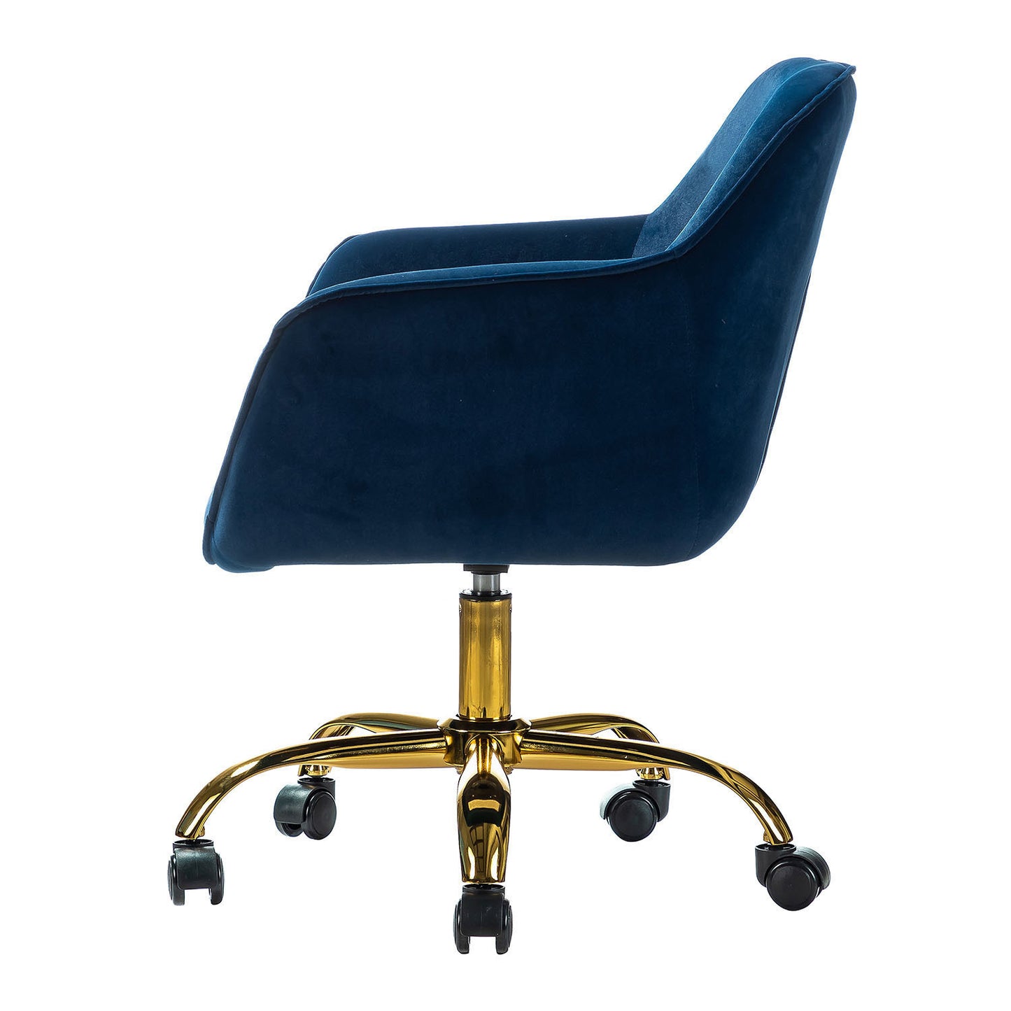 Somnus Task Chair With Tufted Back and Golden Base