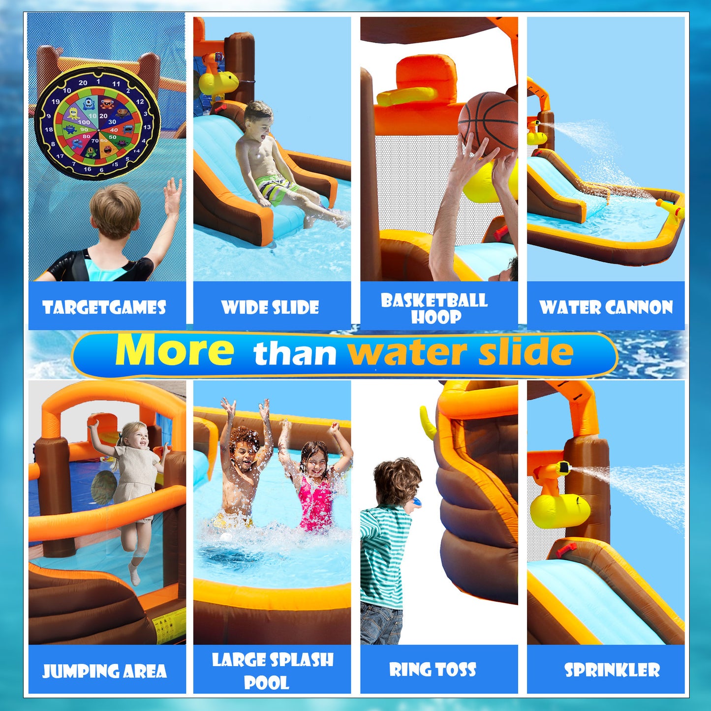 Cruise Ship Themed Inflatable Water Park Playground