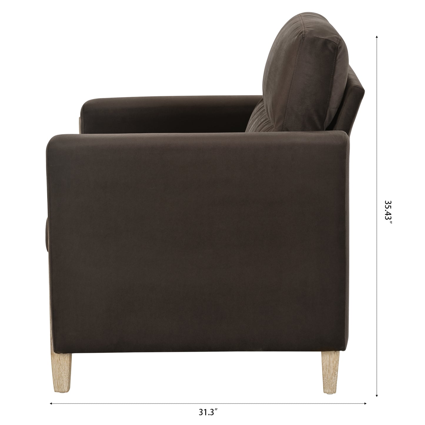 Single Seat Fabric Sofa for Living Room