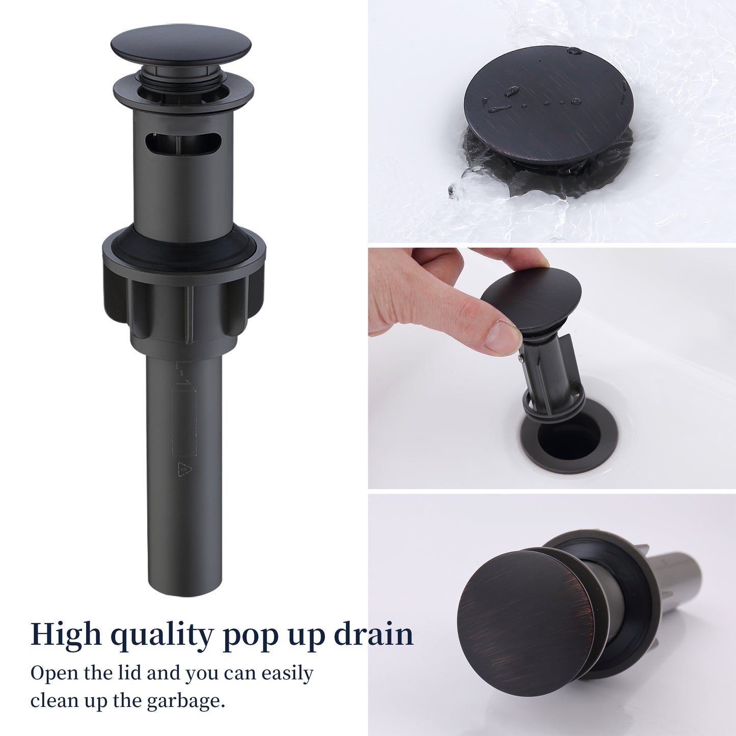 Elegant 2-Handle Oil Rubbed Bronze Widespread Bathroom Sink Faucet