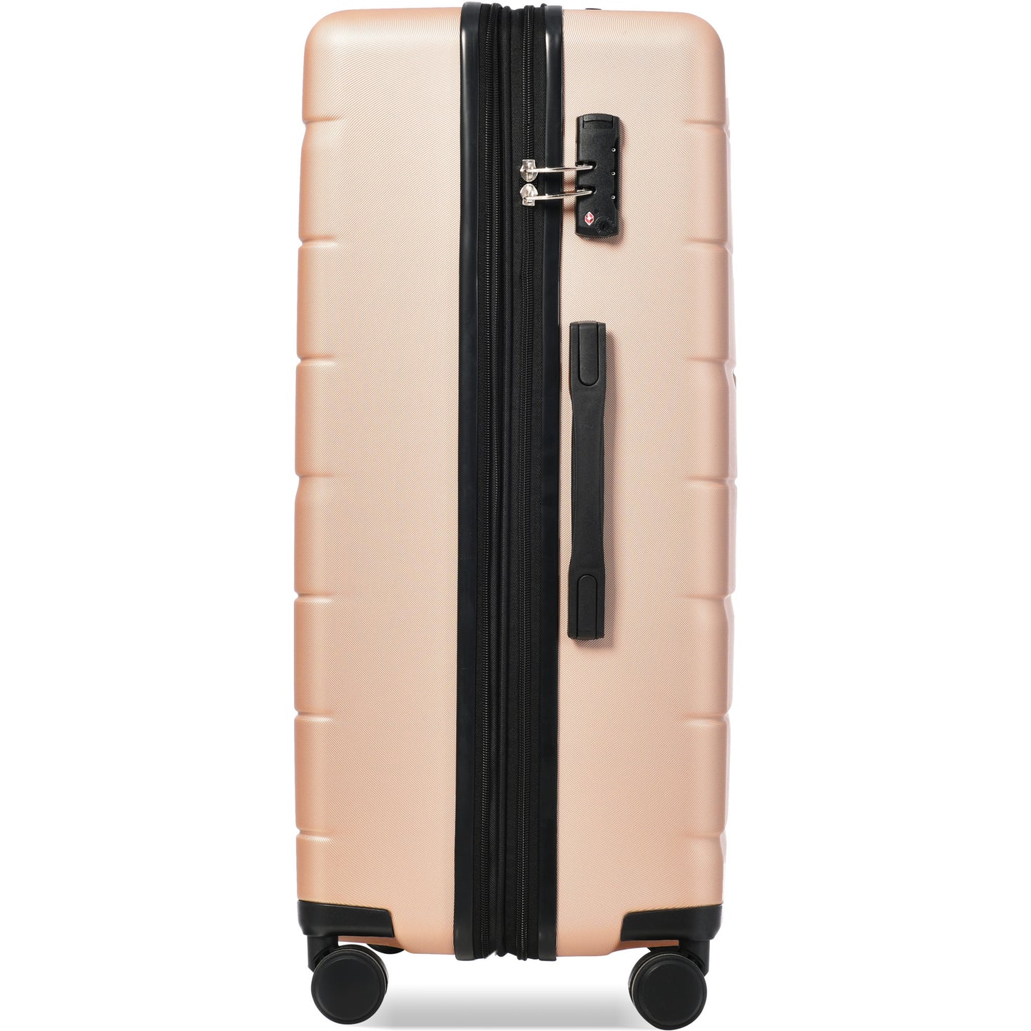 Luggage Sets 3 Piece Suitcase Set 20/24/28,Carry on Luggage Airline Approved,Hard Case with Spinner Wheels,Champagne