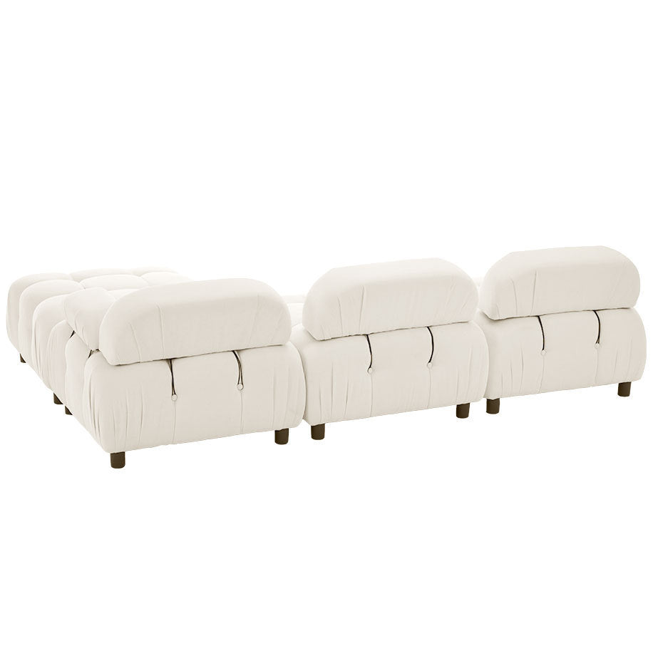 U_STYLE Upholstery Modular Convertible Sectional Sofa, L Shaped Couch with Reversible Chaise