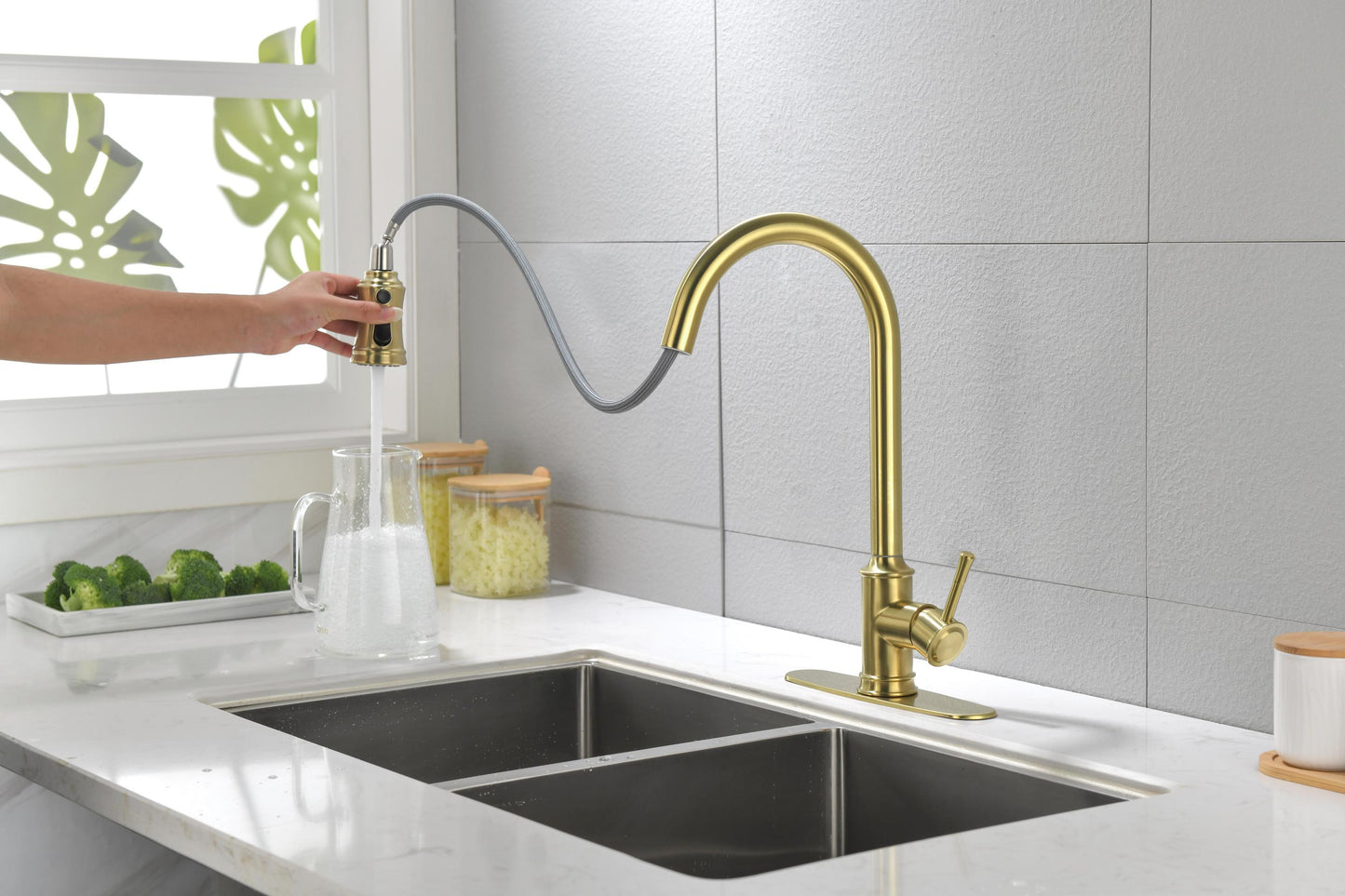 Touch Kitchen Faucet with Pull Down Sprayer