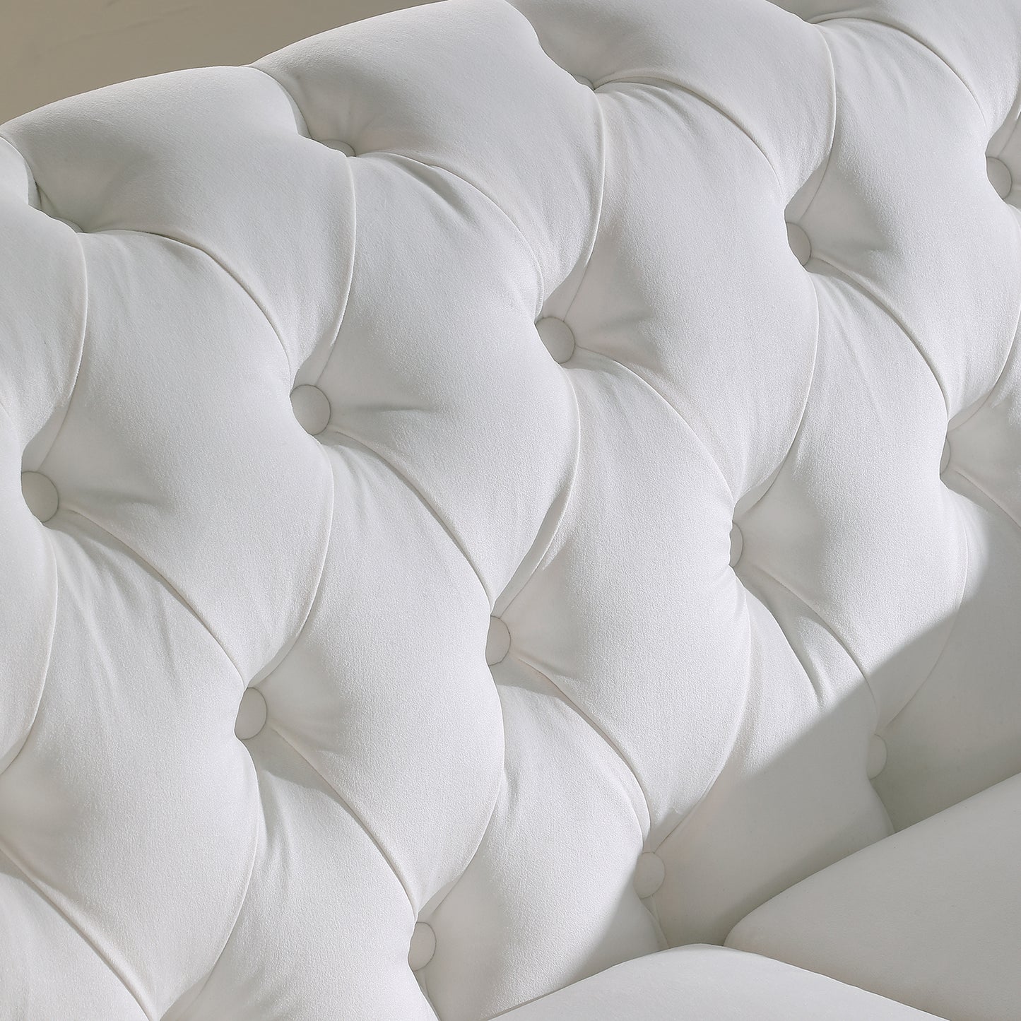 Chesterfield sofa ,Stanford sofa ,  high quality Chesterfield sofa ,White color , tufted and wrinkled fabric  sofa;contemporary Stanford sofa .loverseater; tufted sofa with scroll  arm and scroll back