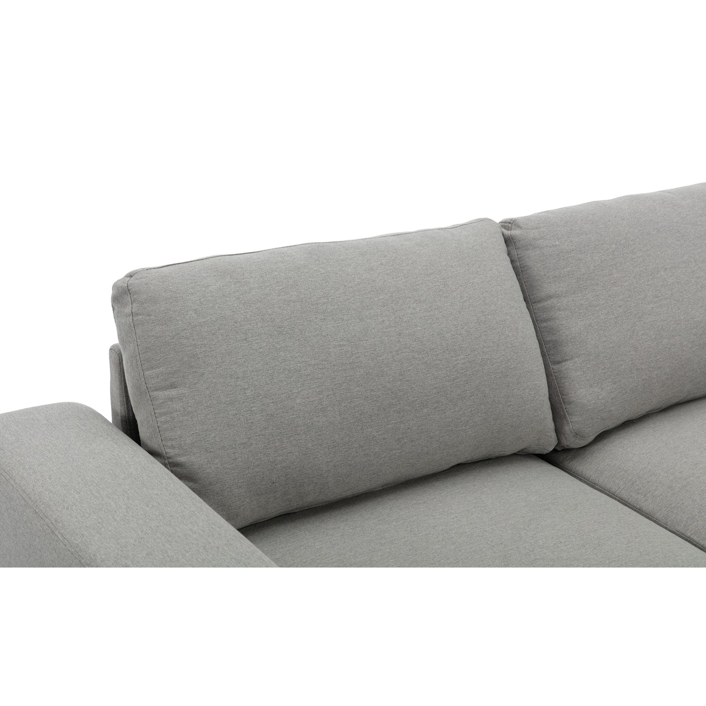 Large Sofa, 74.8 Inch Linen Fabric Loveseat Couch Mid-Century Modern Upholstered Accent Couches for Living Room, Apartment, Bedroom,Light Grey