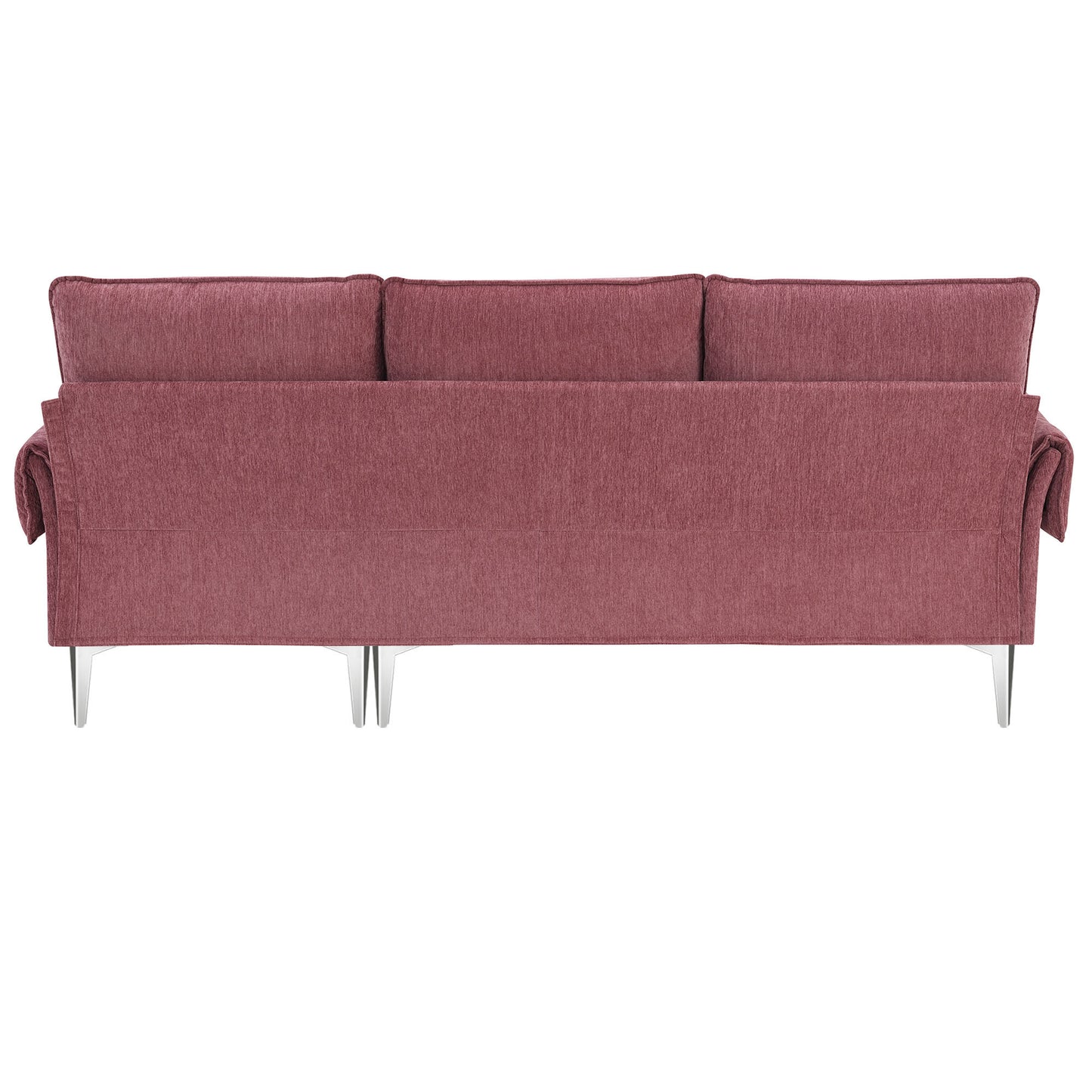 Modern 84 Convertible Sectional Sofa with Reversible Chaise Lounge