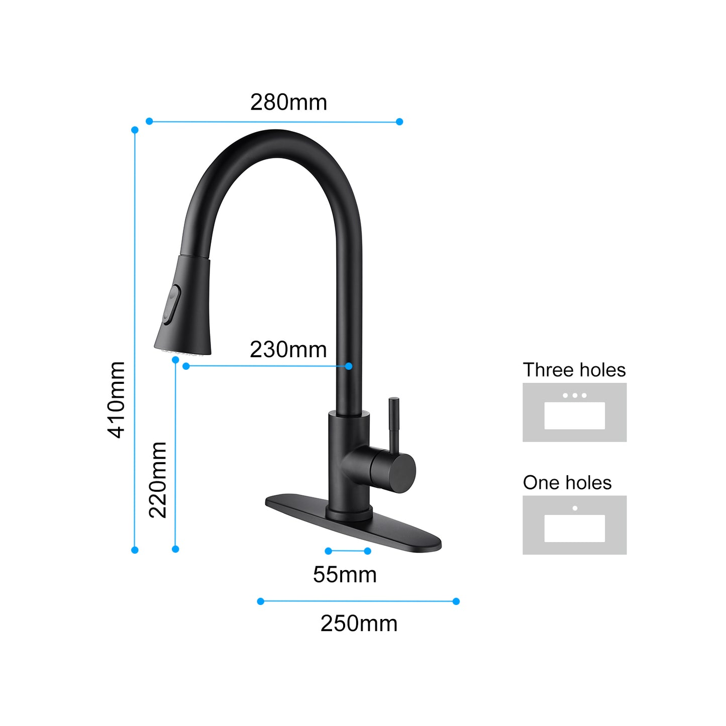 Kitchen Faucet with Pull Out Spraye