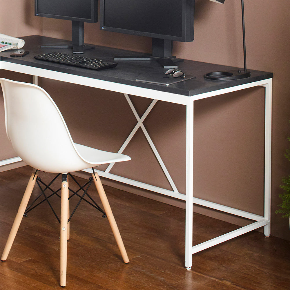 Olympus Wood and Metal L-Shaped Desk with Durable and Eco-Friendly Design