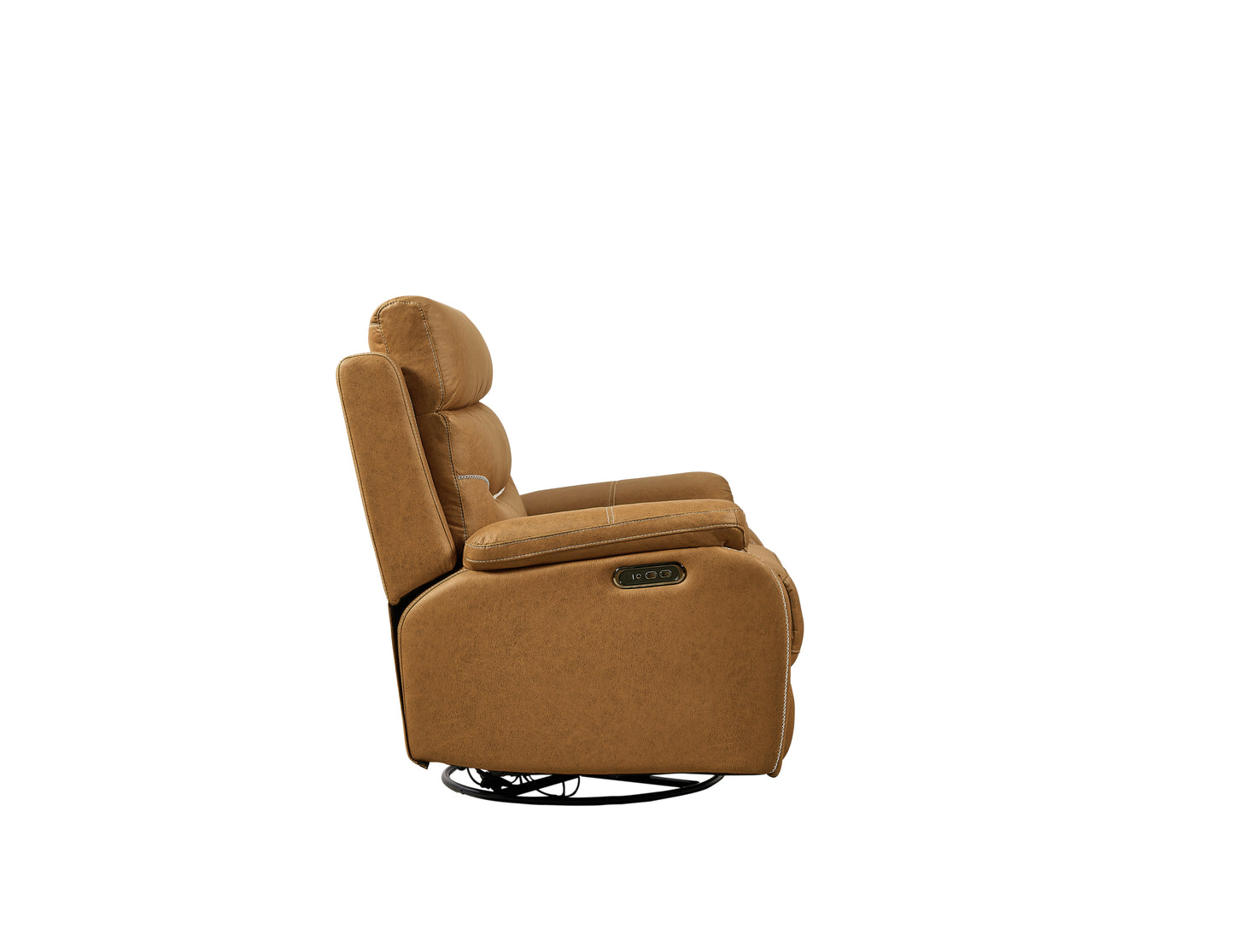 Swivel Rocker Recliner Chair with Dual OKIN Motor and Power Headrest Function