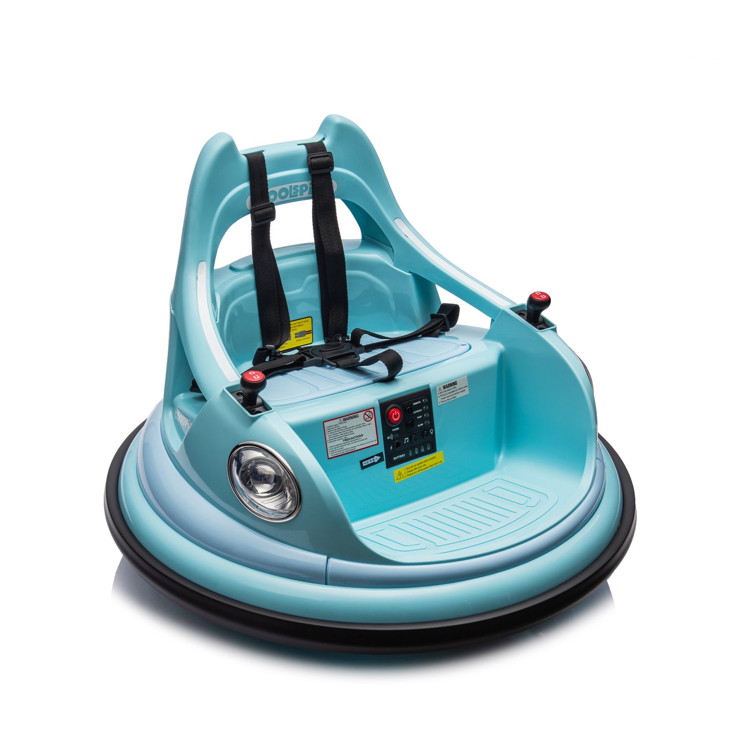 12V Kids' Electric Bumper Car with Remote Control and LED Lights