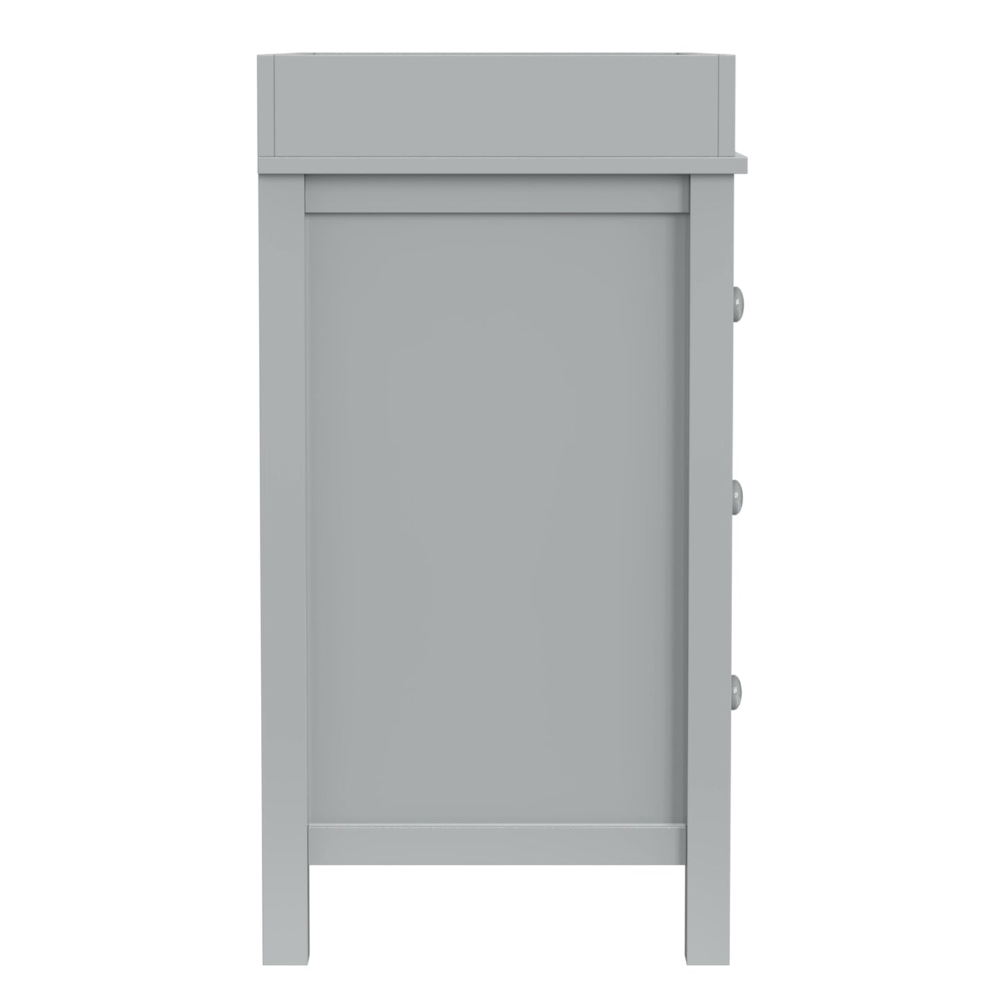 3-Drawer Changer Dresser with Removable Changing Tray in Gray