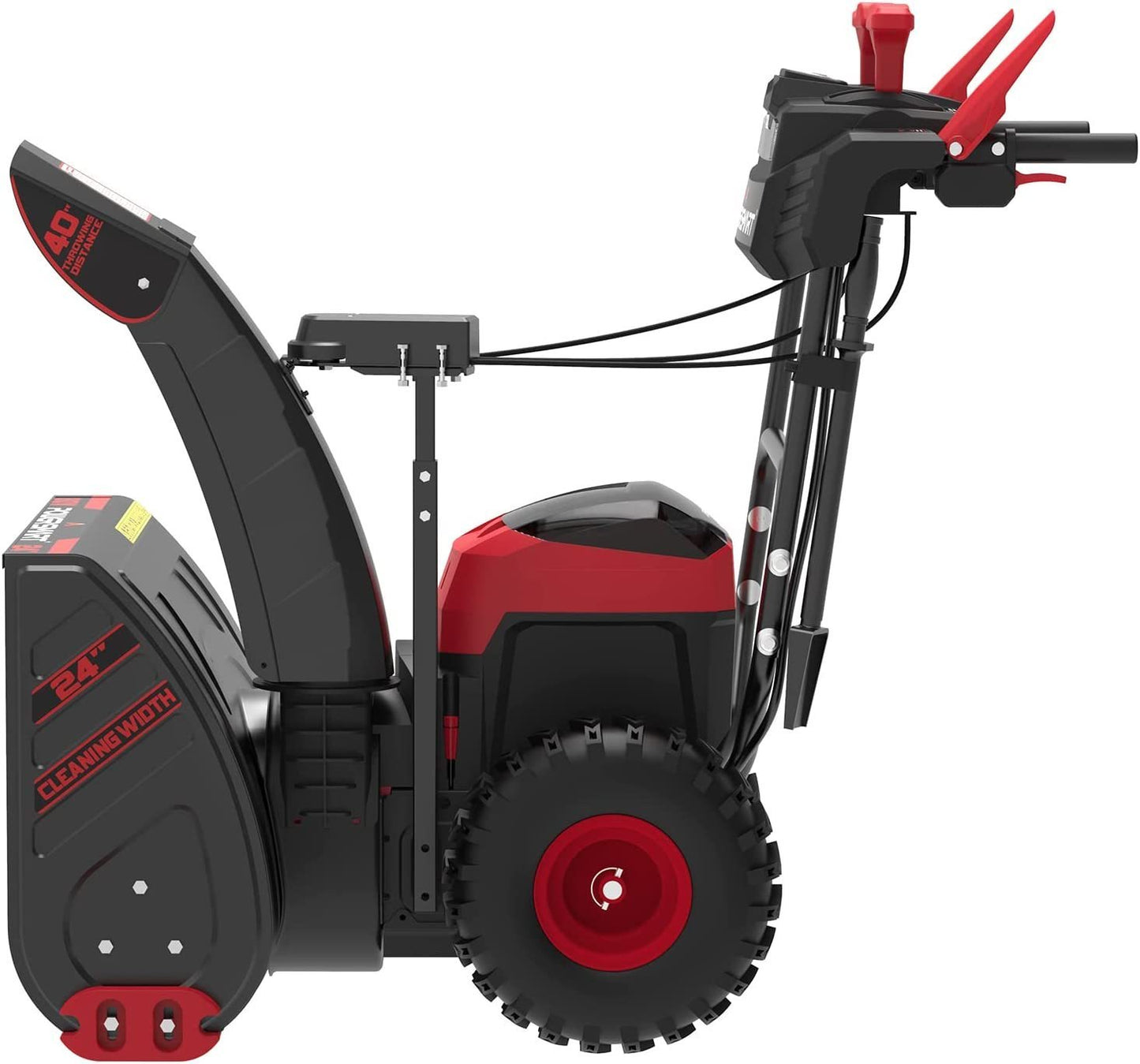 PowerSmart 24-inch 2-Stage 80V Cordless Snow Blower,Battery and Charger Included