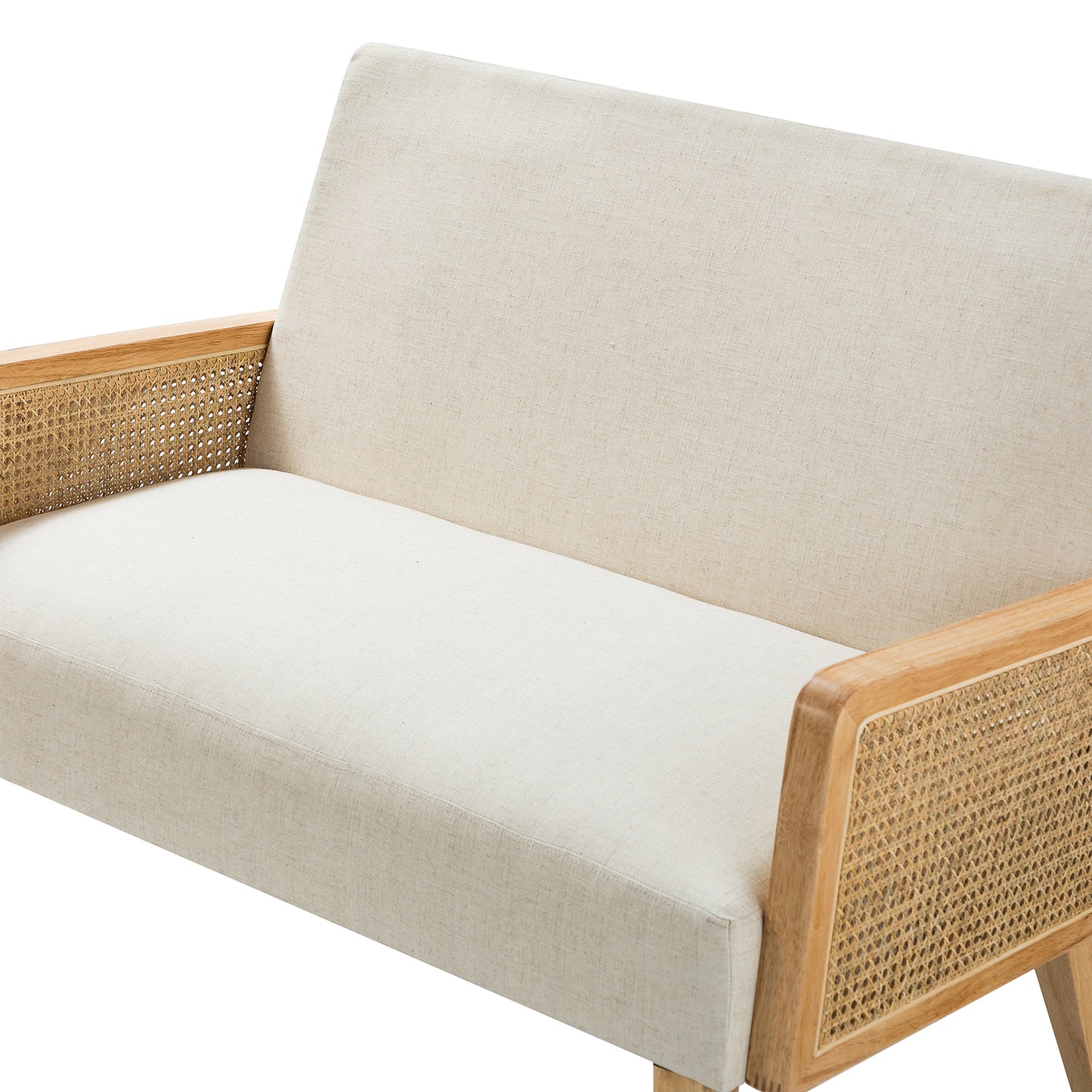 Criss Arm Loveseat-LINEN