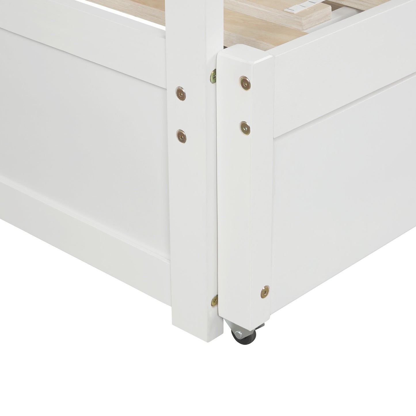 Extending Daybed with Trundle, Wooden Daybed with Trundle, White