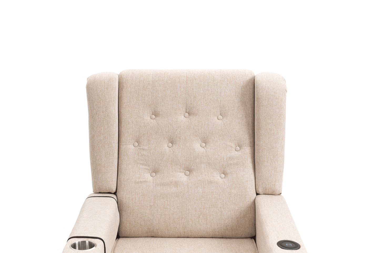 Modern Khaki Yellow Massage Recliner Chair with Heating Function