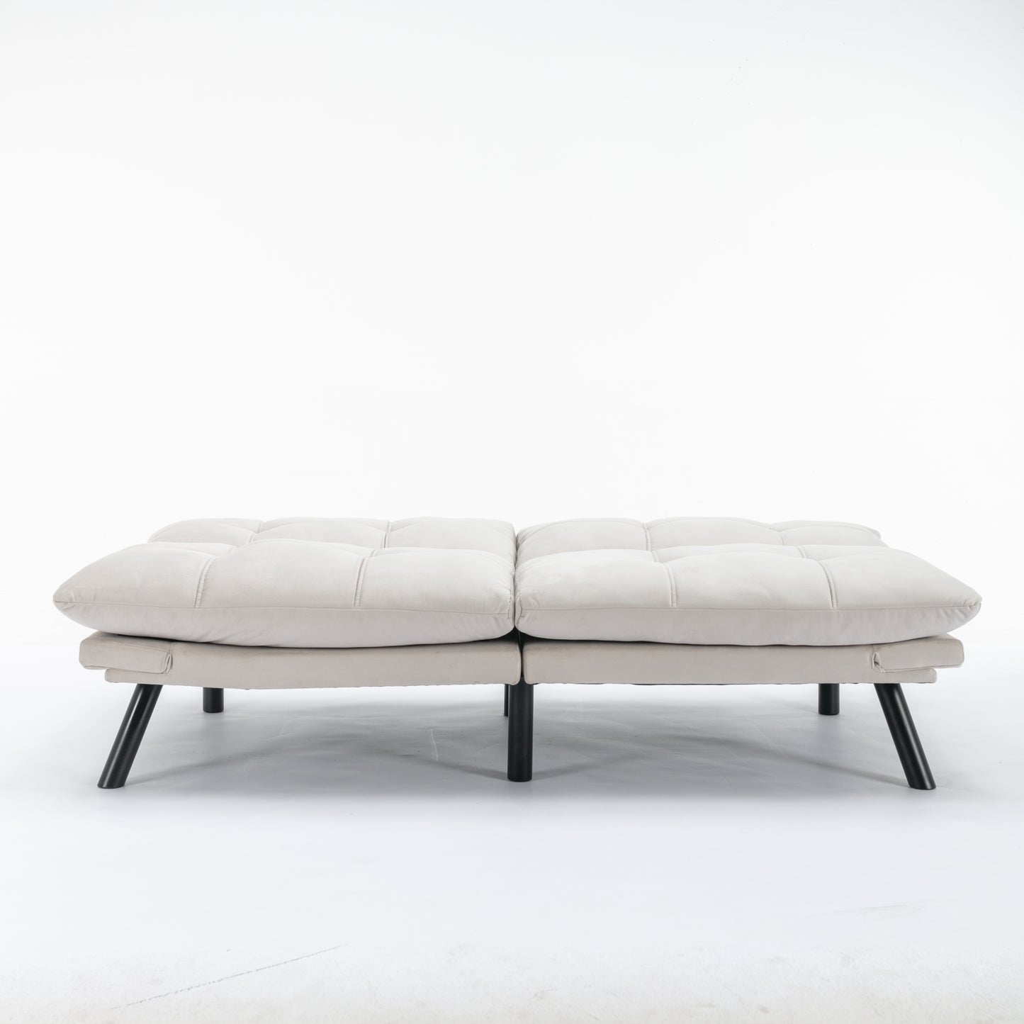 Cream Convertible Folding Modern sofa Bed