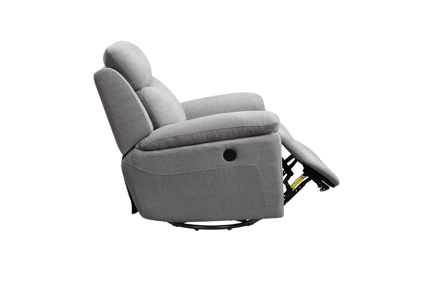 Luxurious Light Grey Power Recliner Chair with USB Port