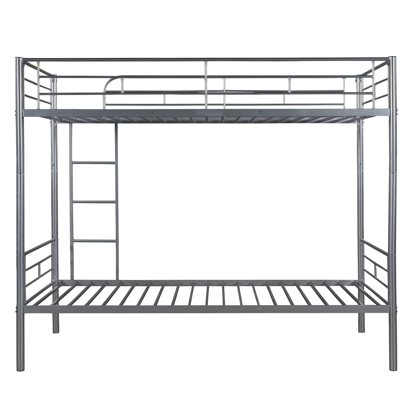 Contemporary Metal Twin Bunk Bed - Innovative Space-Saving Choice