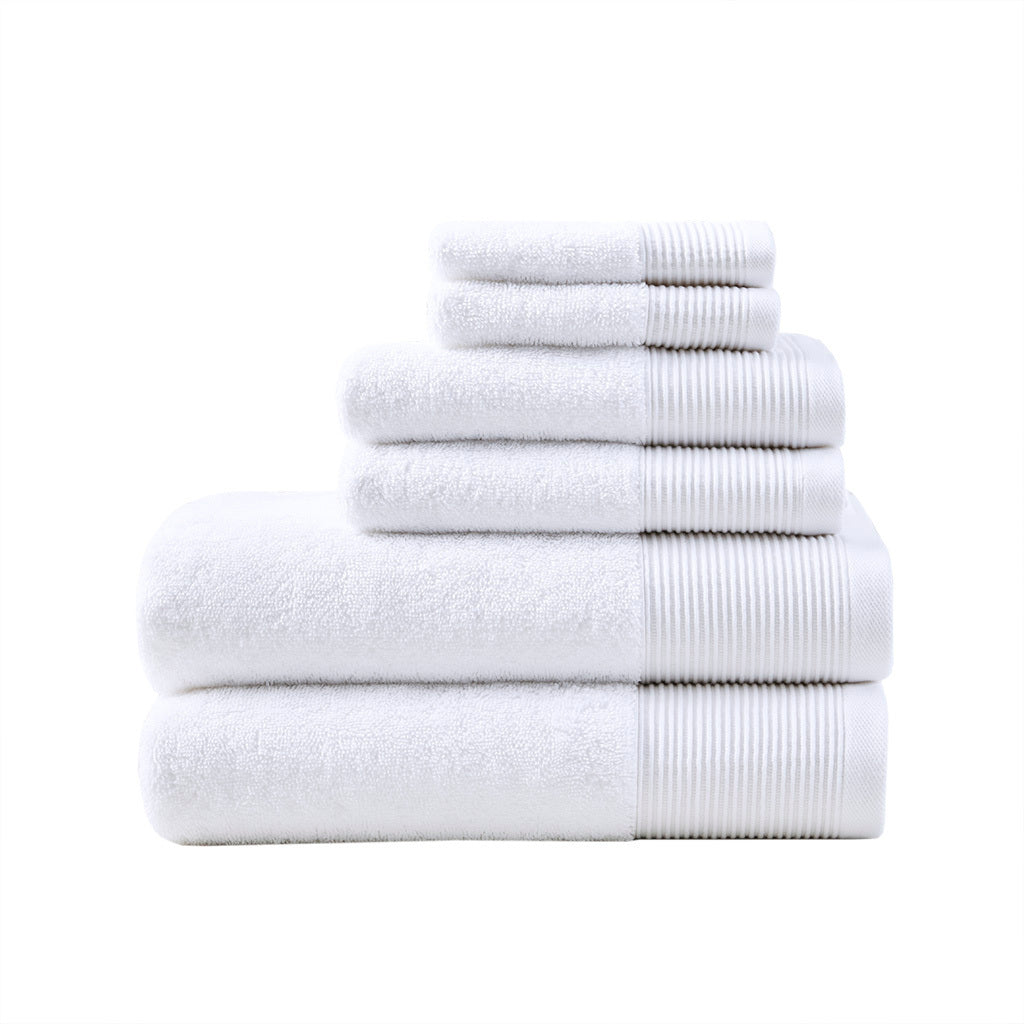 Luxurious Eco-Friendly 6 Piece Towel Set with Tencel Lyocell Blend