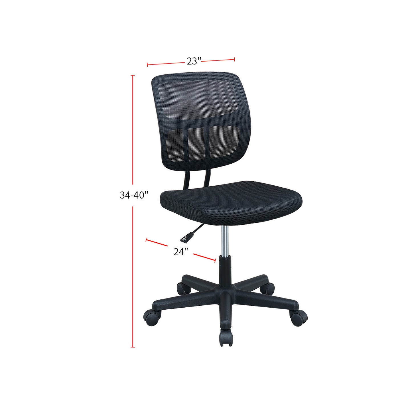 Mesh Back Adjustable Office Chair in Black