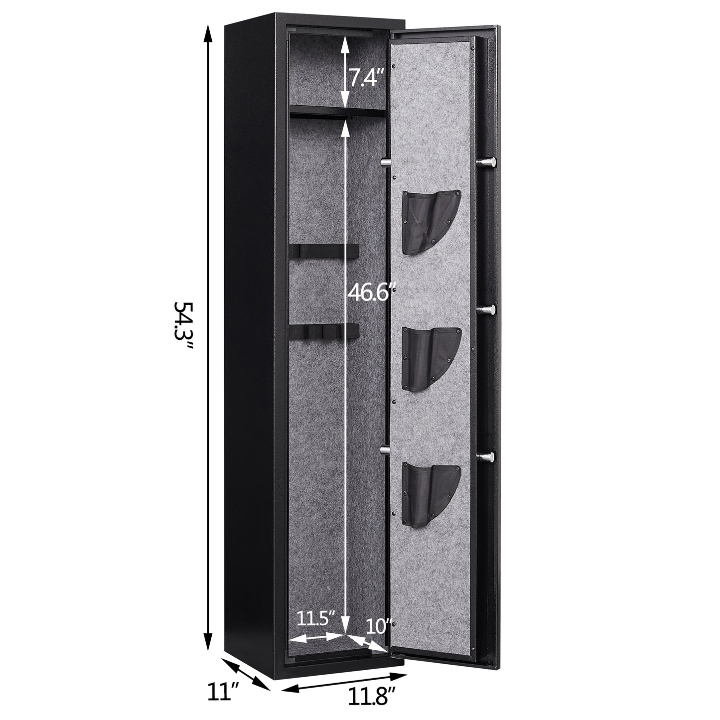 Quick Access Gun Safe with Adjustable Storage Options and Enhanced Security