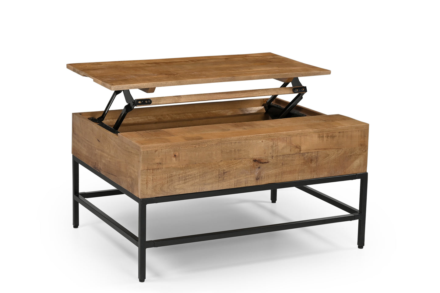 Natural Wood Lift Top Coffee Table